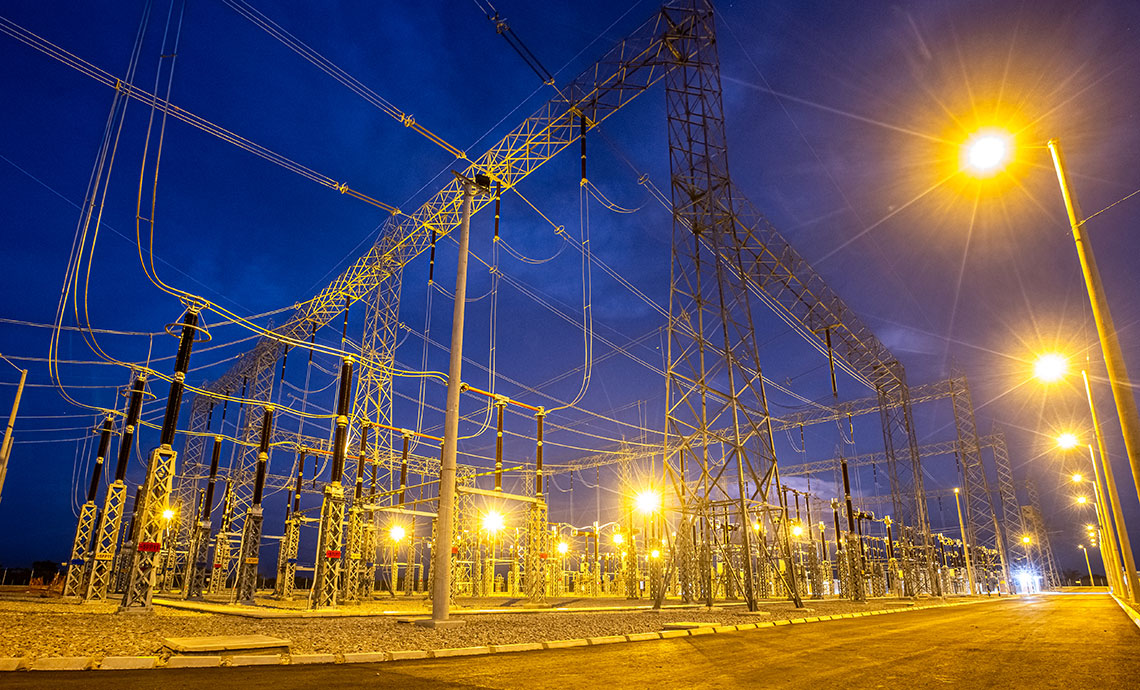 Infraestructura de la operación de noche.