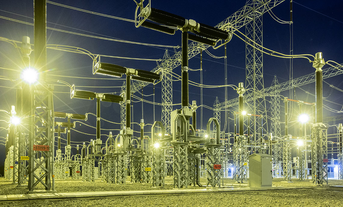 Infraestructura de la operación de noche.
